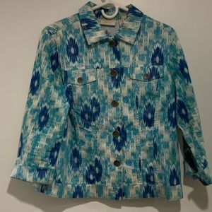 Chico’s Jacket -Multi shades of Blue